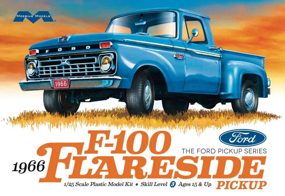 1/25 Moebius 1966 Ford F-100 Flareside Pickup 1232