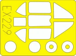 1/48 Eduard Paint Mask for TRUMPETER MiG-3 EX229