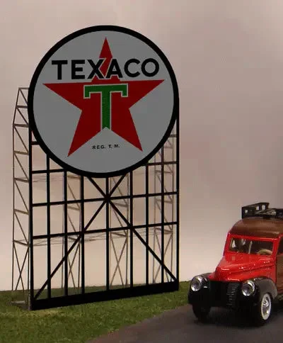 O/HO Miller Engineering Large Texaco Roadside Billboard 5181