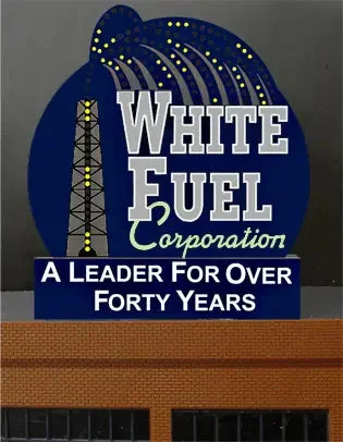 O/HO Miller Engineering White Fuel Billboard 7981