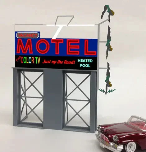 O/HO Miller Engineering Motel Billboard 88-1651