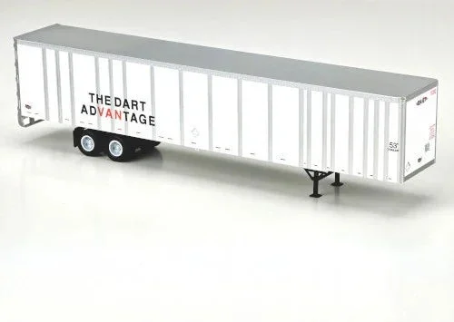 HO Bowser 53' Plate Wall Highway Trailer Dart Road #11221 - 43290