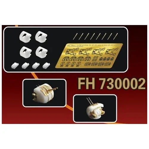 1/700 Flyhawk Photo Etch British 4.0in(102mm) Mk XVI guns in twin Mk XIX mounting 730002 - Flyhawk Models
