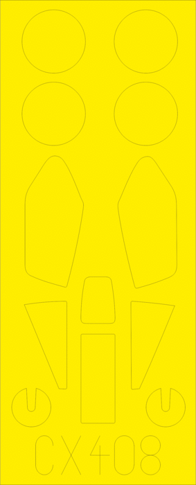 1/72 Eduard Paint Mask for AIRFIX Lightning F.6 F.6 CX408