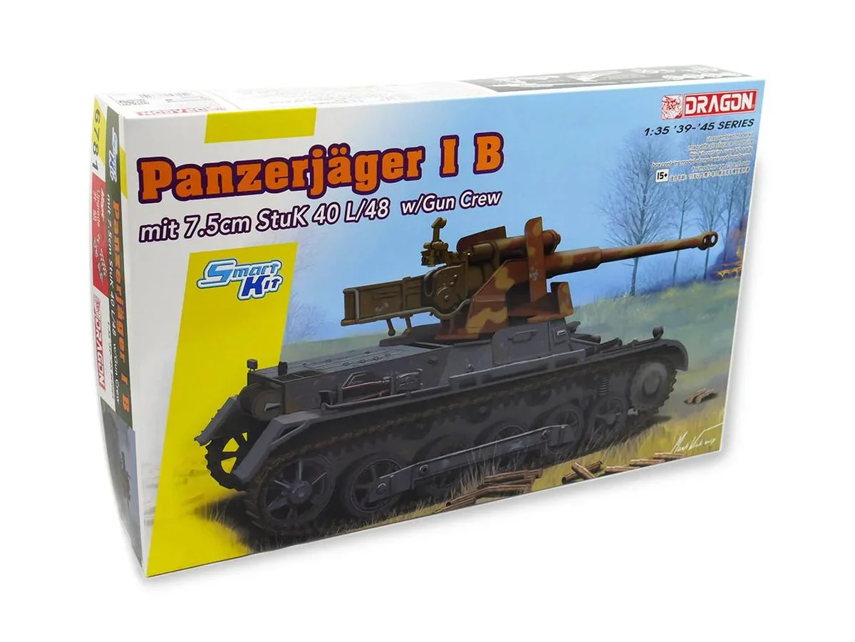 1/35 Dragon Model Panzerjager I B mit 7.5Cm Stuk 40 L/48 w/Gun Crew 6781 - Dragon Models