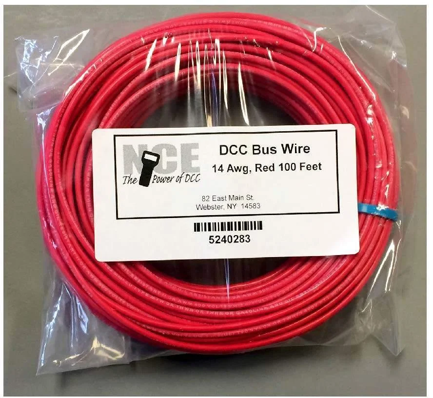 NCE DCC Main Bus Wire (Red) 14AWG 100 Feet 0283 - NCE Corporation