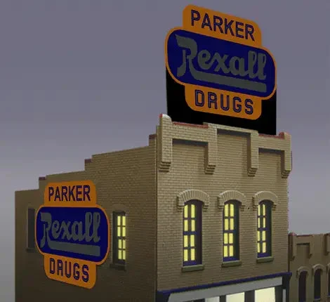 Miller Engineering Large Rexall Drugs Billboard 7581