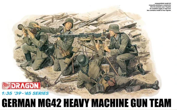 1/35 Dragon Model German MG42 Heavy Machine Gun Team 6064 - Dragon Models