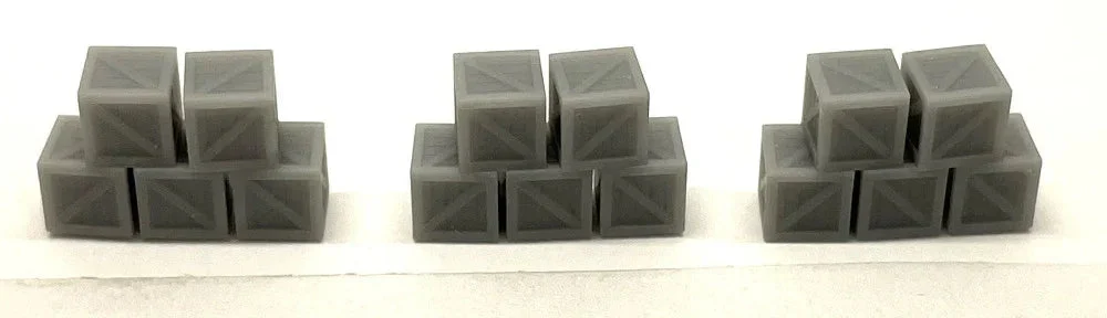N Phoenix Precision Stack of 5 3′ Cube Crates Type 1 30536 - Phoenix Precision Models