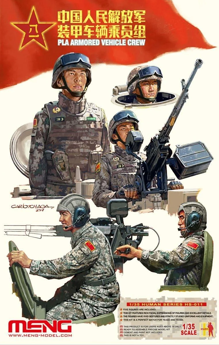 1/35 Meng PLA Armored Vehicle Crew HS011 - Meng Models