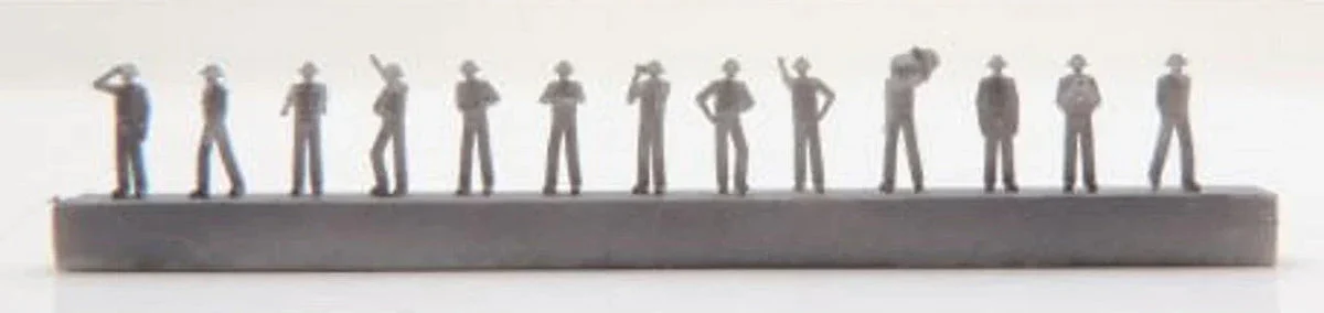 1/350 Black Cat Models Marine Nationale Colonial uniform figure set 2 (x 68) AC350137b