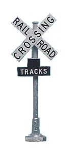 HO Tomar Railroad Crossing Sign w/Track Numbers (1 Pair/pkg) 869 - Tomar Industries