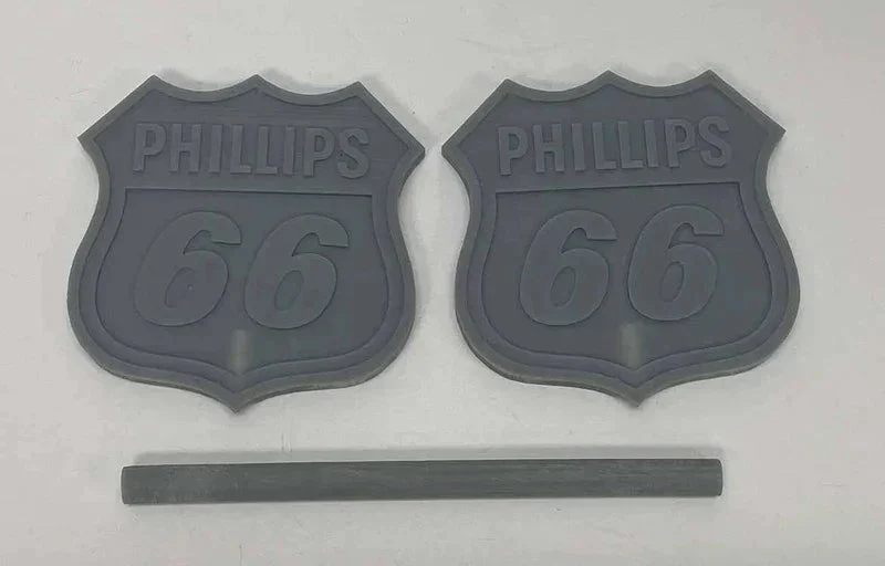 HO Phoenix Precision Phillips 66 Gas Station Sign with Pole 31649 - Phoenix Precision Models