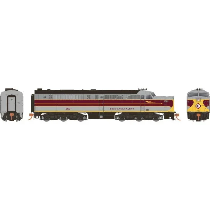 HO Rapido PA-1 (DC/DCC/Sound): Erie Lackawanna - Grey and Maroon: #854 - 023548