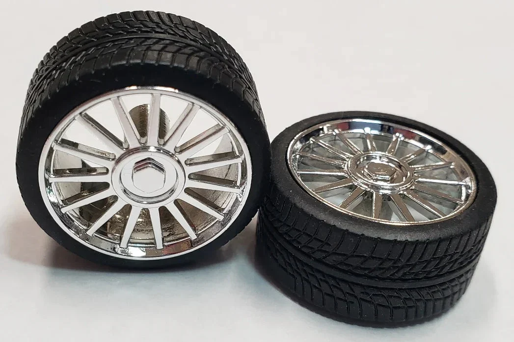 Pegasus “Spiders” Chrome Rims with Tires 1206