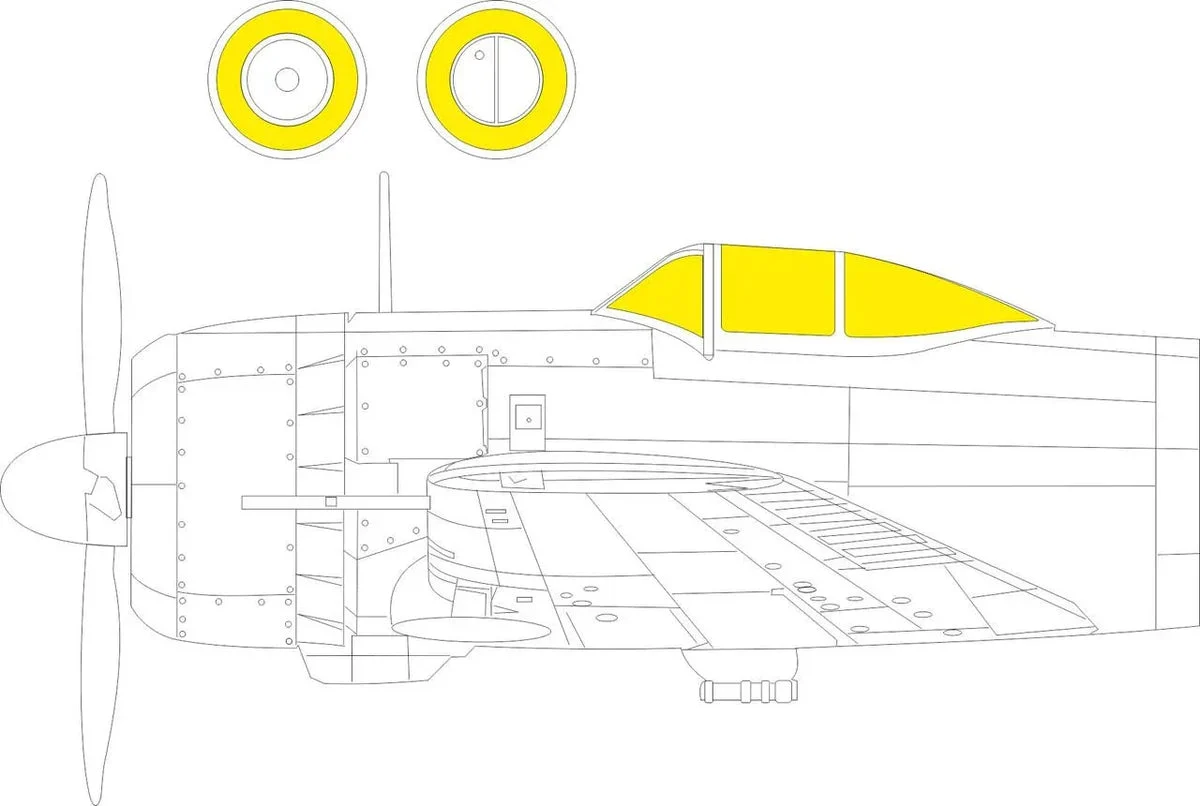 1/72 Eduard Ki-43-II MASK for ARMA HOBBY kit CX685