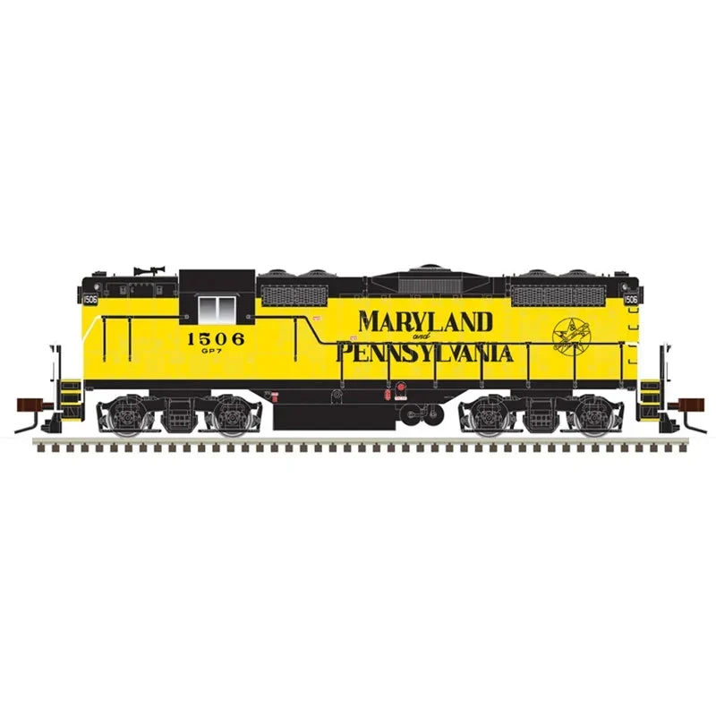 HO Atlas GP7 Gold Maryland & Pennsylvania 1506 (Yellow/Black) 10003956 - Atlas Trains