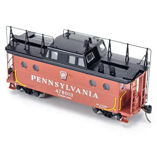 HO Bowser N5c Caboose PRR Shadow Keystone Pitt Region w/Trainphone Road #478016 - 43401