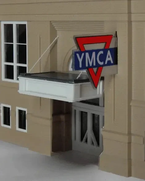 HO Miller Engineering Small YMCA Signs 3072