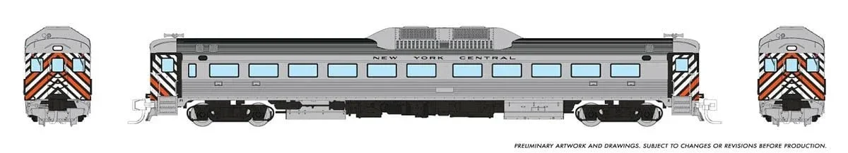 N Rapido Budd RDC-1 (Ph 1) (DC/Silent): New York Central - Stripes 516010