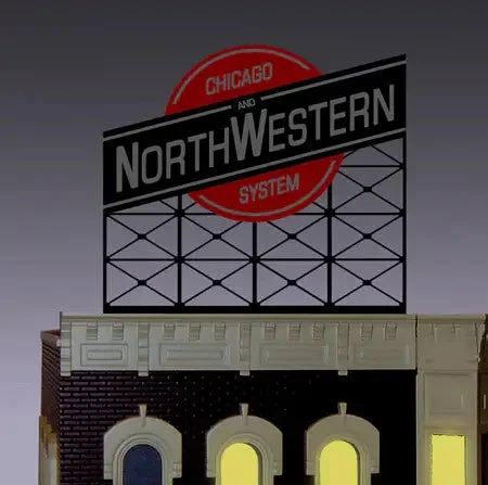 O/HO Miller Engineering Large Chicago and Northwestern Billboard 88-0201