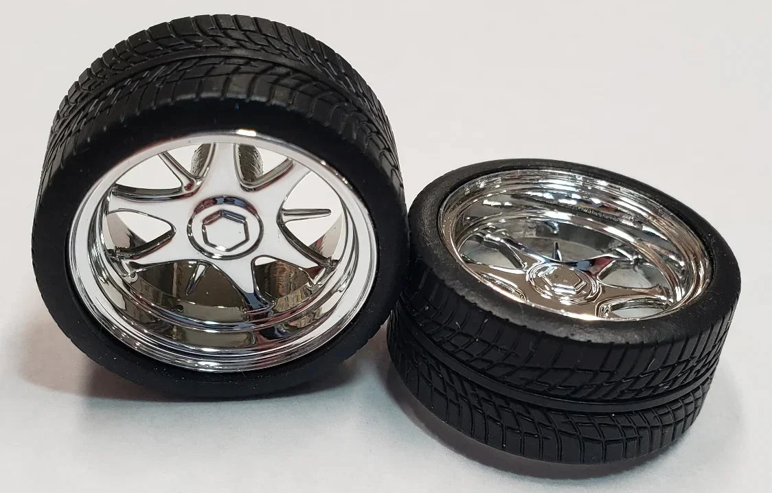 Pegasus “Daggers” Chrome Rims with Tires 1226