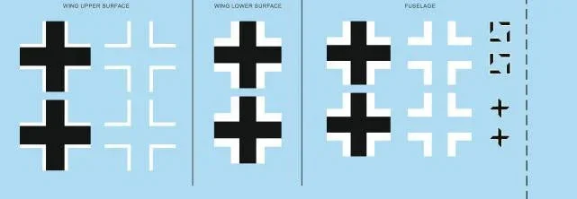 1/48 Eduard Bf 109G-2 national insignia for EDUARD D48044