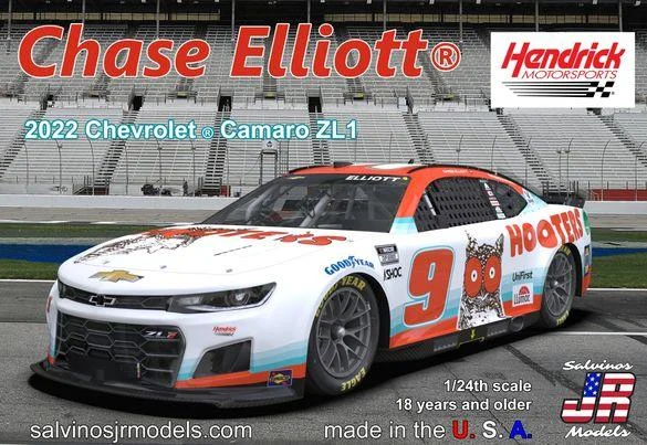 1/24 Salvino 2022 Camaro Chase Elliot Hooters 31612 - Salvino JR Models