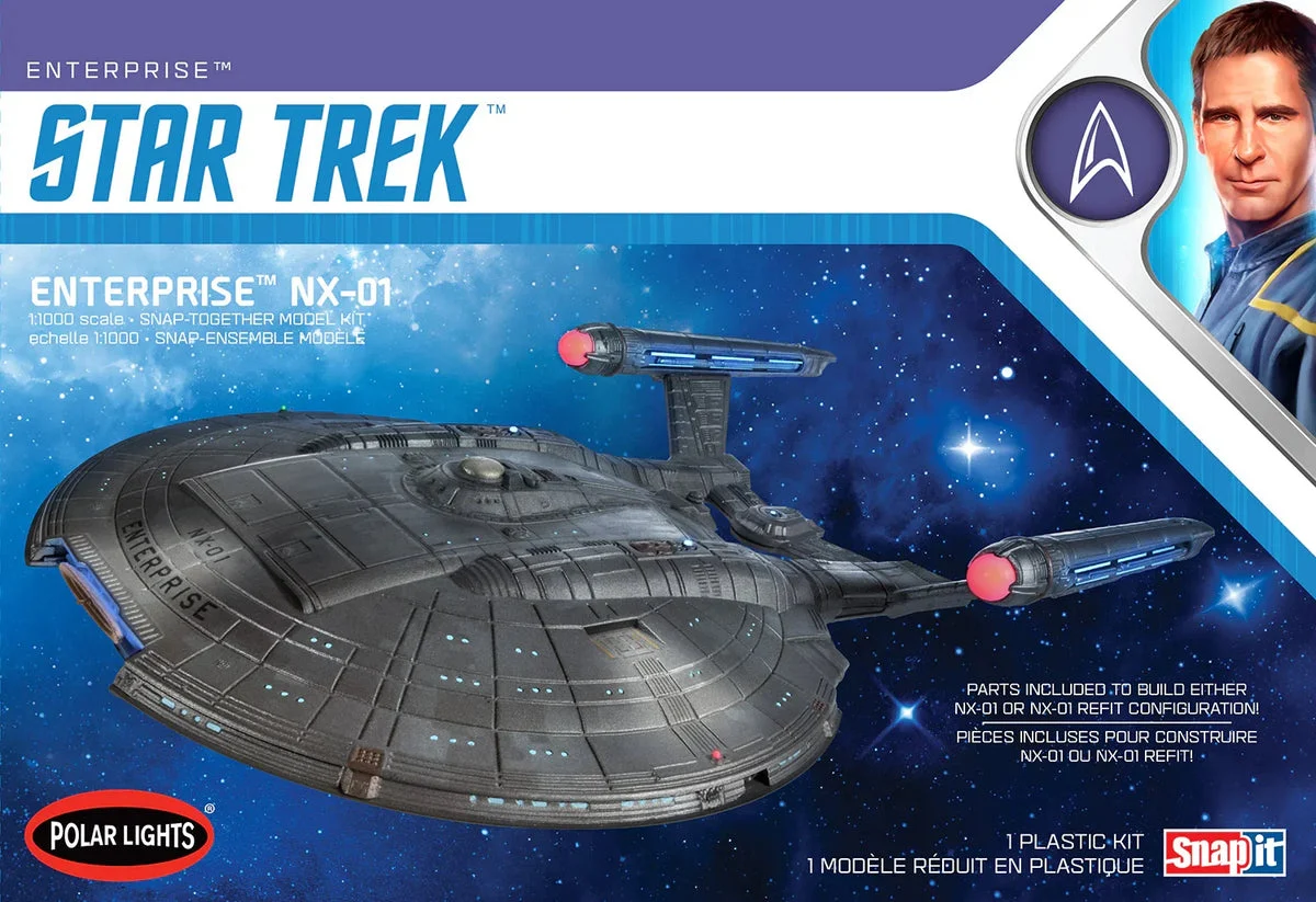 1/1000 Polar Lights Star Trek NX-01 Enterprise (Snap) 966