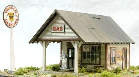 HO Banta Modelworks 1930's-40's Era Gas Station 2109
