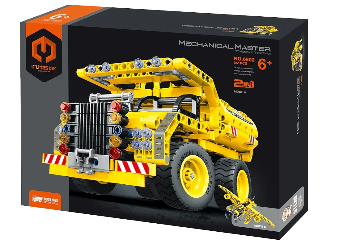 Mechanical Master Dump Truck + Plane 2 in 1 (361 pcs) 6802