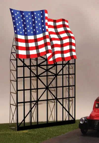 O/HO Miller Engineering Large 4000 Series Roadside Flags 4071