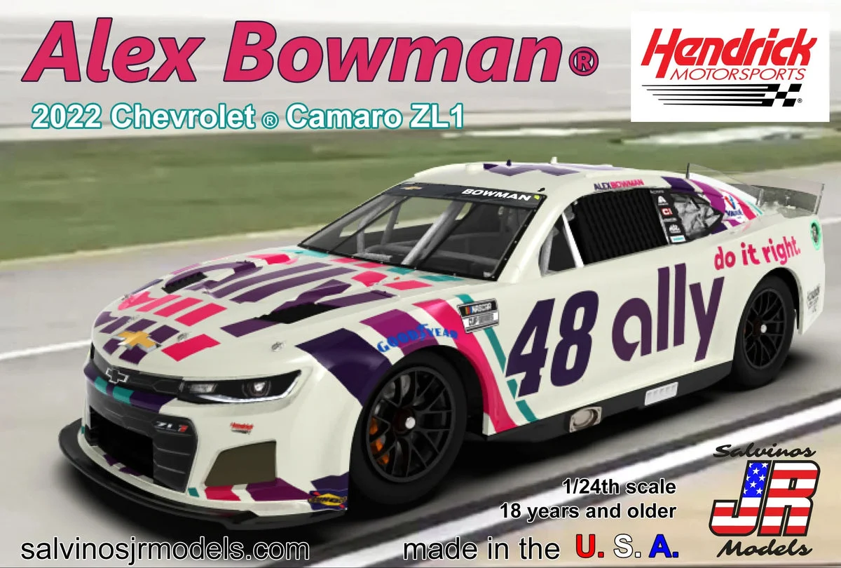 1/24 Salvino Hendrick Motorsports Alex Bowman 2022 Camaro 31246 - Salvino JR Models