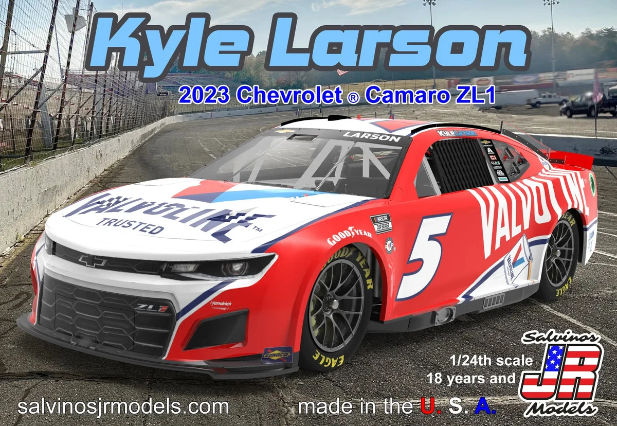 1/24 Salvino Hendrick Motorsports Kyle Larson 2023 Next Gen "Valvoline" Chevrolet Camaro 31252 - Salvino JR Models