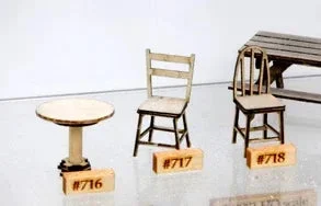 O Banta Modelworks Square Back Chairs (8 Each) 717