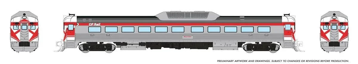 N Rapido Budd RDC-1 (Ph 2) (DC/Silent): CP Rail - Action Red 516007