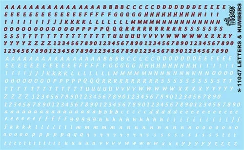 1/24-1/25 Gofer Letters & Numbers Model Car Decal 11047