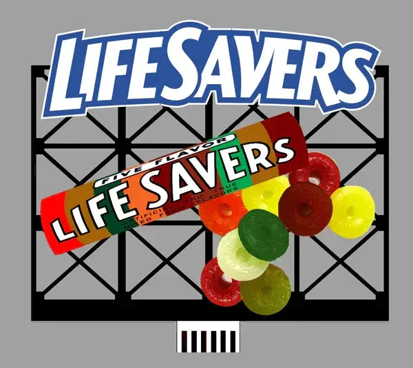 O/HO Miller Engineering Large Lifesavers Billboard 88-0851