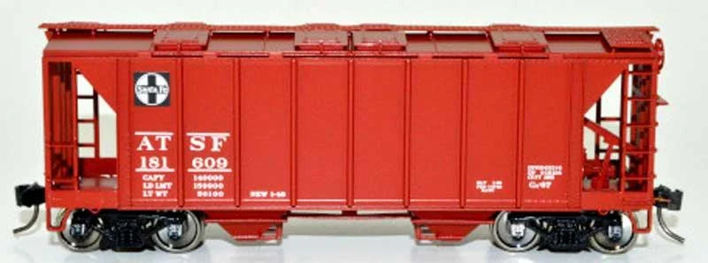 HO Bowser H34 Covered Hopper Atchison Topeka & Santa Fe Road #181673 - 43240
