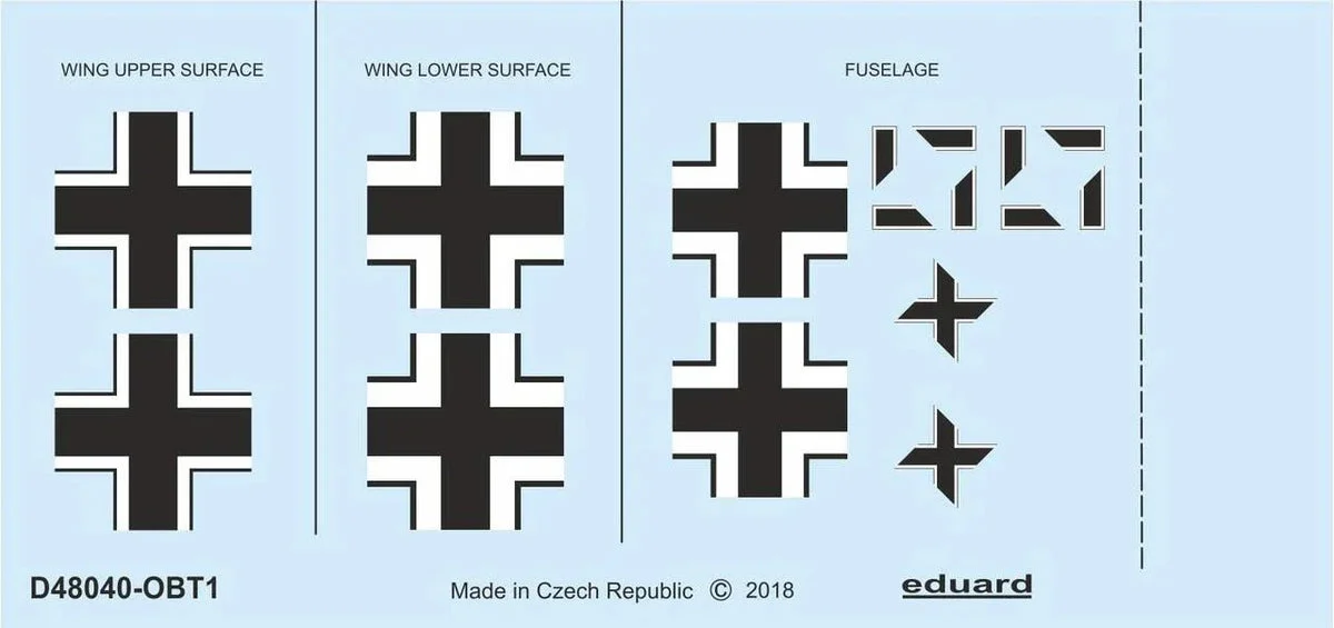 1/48 Eduard Fw 190A-2 national insignia for EDUARD D48040