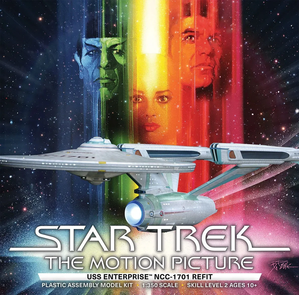 1/350 Polar Lights Star Trek U.S.S. Enterprise Refit 1006