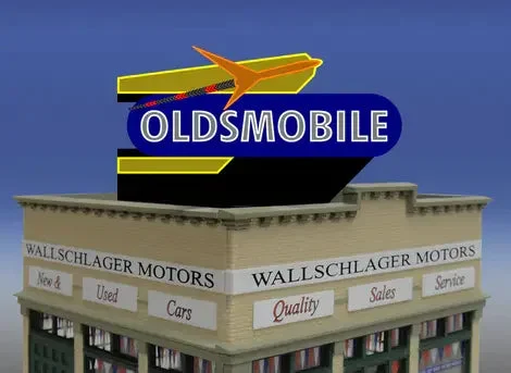 N/HO Miller Engineering Small Oldsmobile Billboard 44-2802