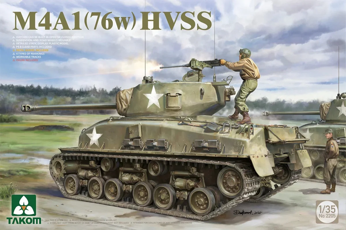 1/35 Takom M4A1 76(w) HVSS 2205 - Takom Models