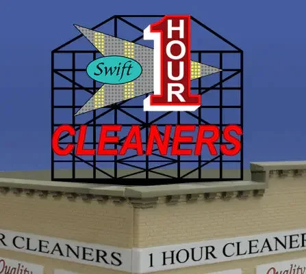 N/HO Miller Engineering Large Cleaners Billboard 88-1701