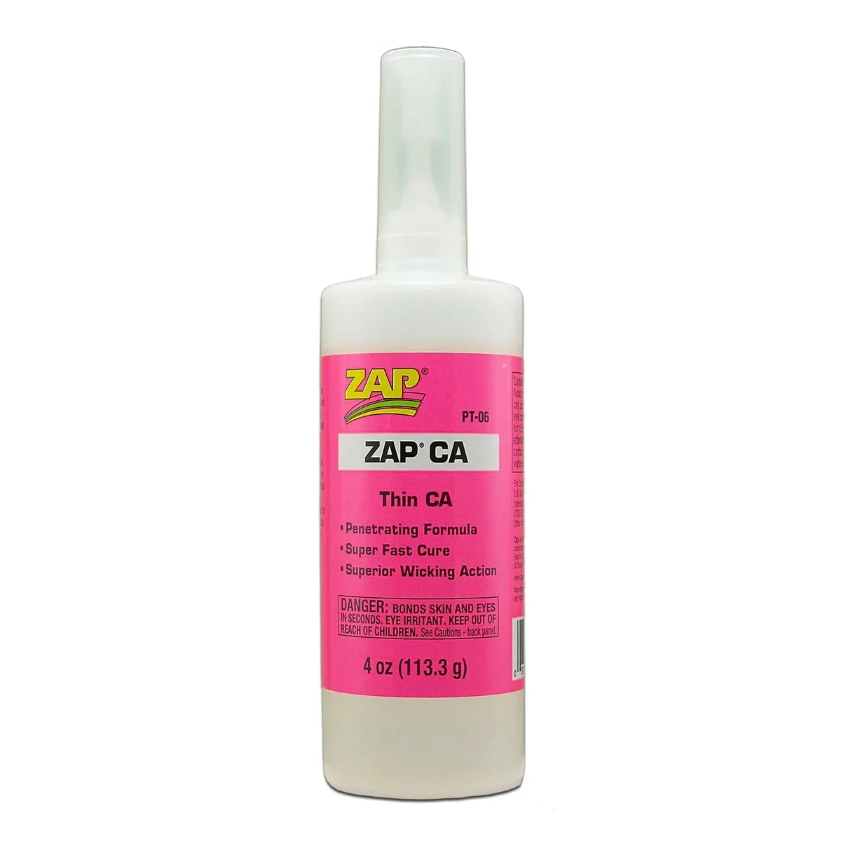 Zap 4 oz. Zap CA (Thin - Pink) PT-06
