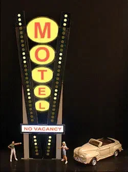 N/HO Miller Engineering Vertical Multi-Graphic Sign 7282