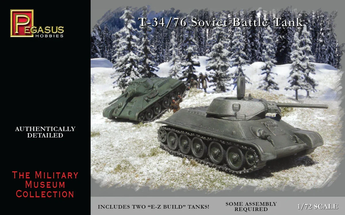 1/72 Pegasus T-34/76 Soviet Battle Tanks 7661