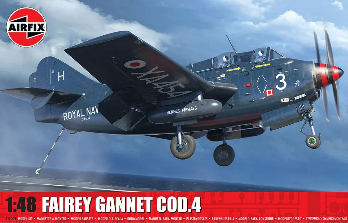 1/48 Airfix Fairey Gannet COD.4 Plastic Model Kit A11009