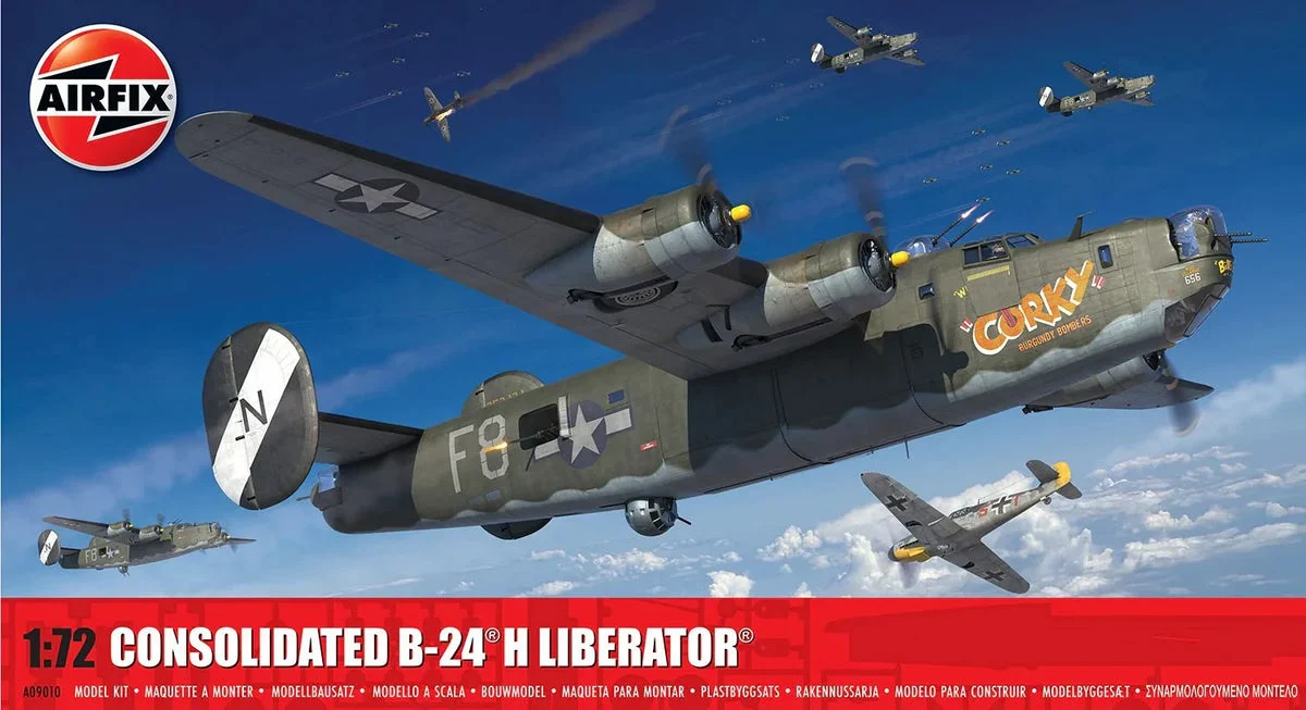 1/72 Airfix Consolidated B-24H Liberator Heavy Bomber Plastic Model Kit