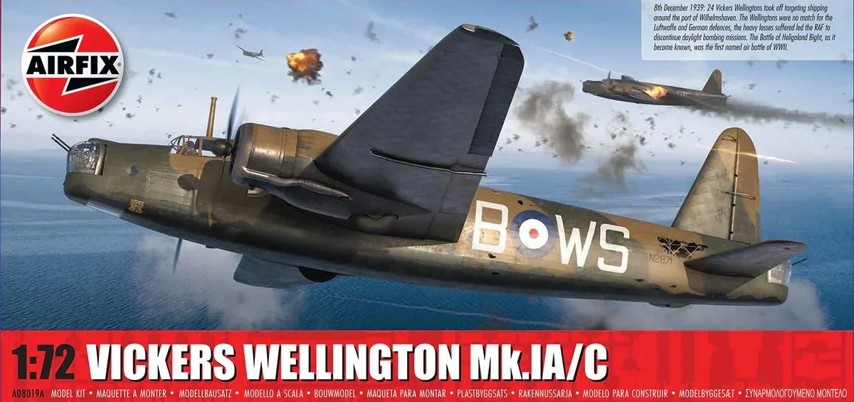 1/72 Airfix Vickers Wellington Mk IA/C RAF Bomber A08019A
